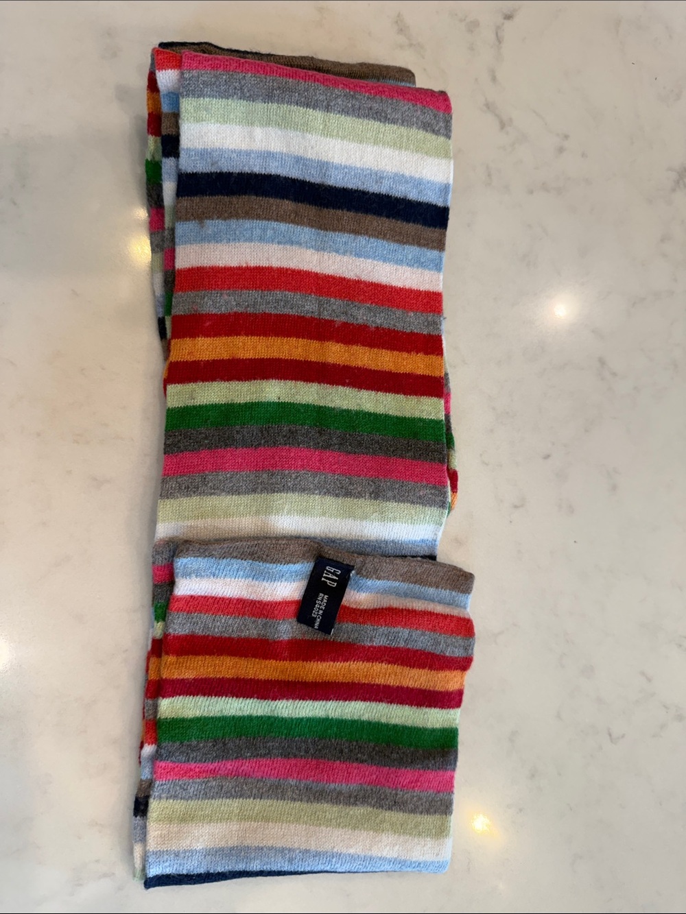 GAP Womens Vintage Multicolor Stripe Scarf